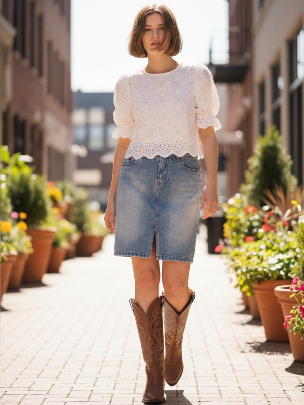 Vintage Tommy Hilfiger Submarine Hip Jean Skirt 7